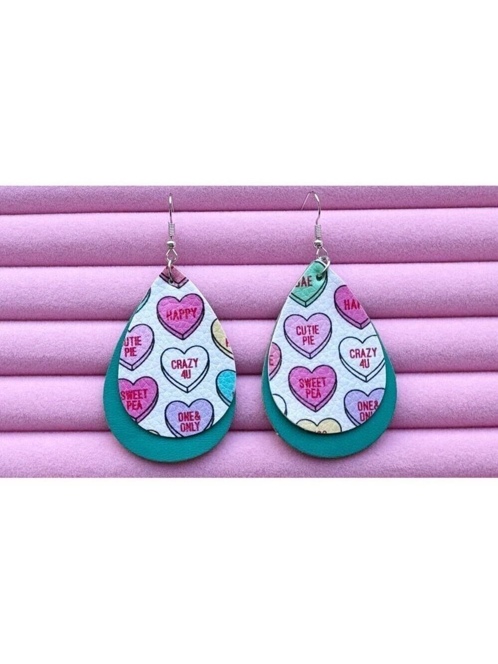 Valentine's Day Be Mine Hook Earrings Elegant